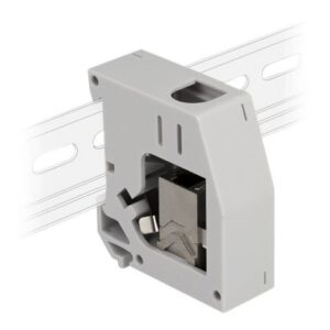 Delock DIN – Schienenmontageadapter – mit Keystone – Modul