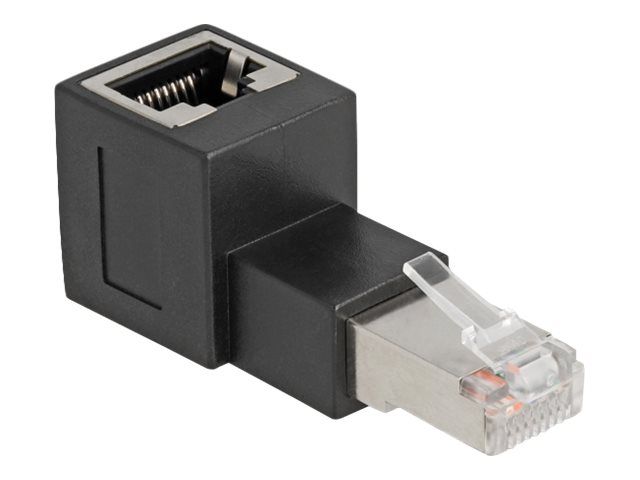 Delock Netzwerkadapter – RJ – 45 (W) gewinkelt zu RJ – 45 (M)
