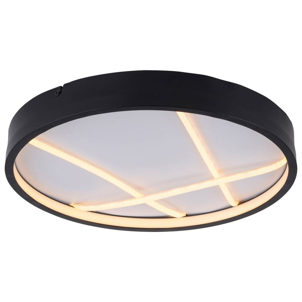 Just Light LED-Deckenleuchte Mikado schwarz H/D: ca. 5,3x40 cm