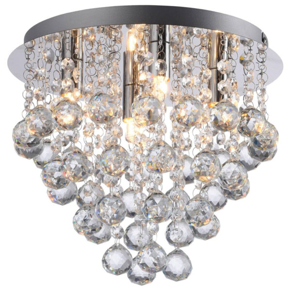 Just Light LED-Kronleuchter Kulunka B/H/L: ca. 28x25x28 cm