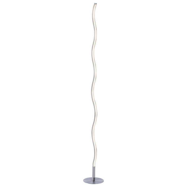 Just Light Stehlampe WAVE 15168-55
weiß stahlfarbig Metall Kunststoff B/H/T: ca. 14x120x14 cm 1 Brennstellen