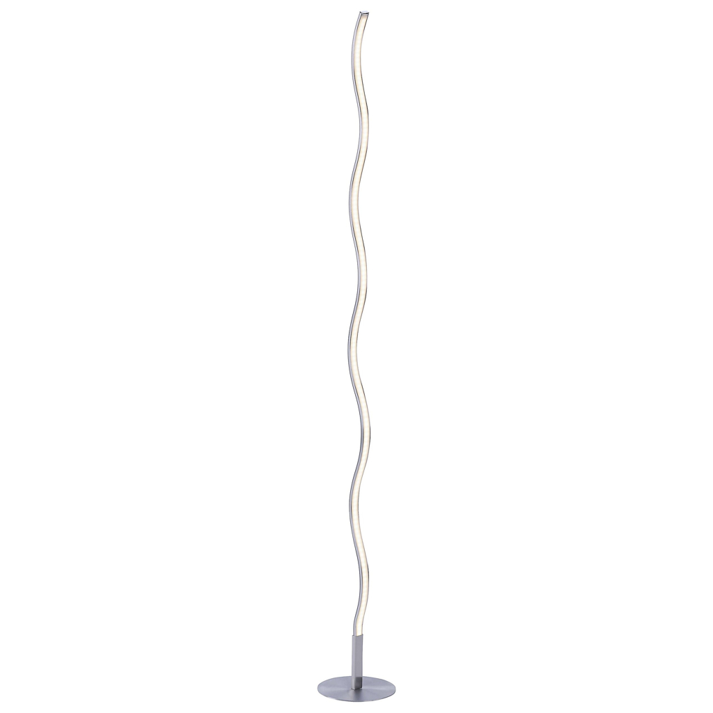 Just Light Stehlampe WAVE 15168-55
weiß stahlfarbig Metall Kunststoff B/H/T: ca. 14x120x14 cm 1 Brennstellen