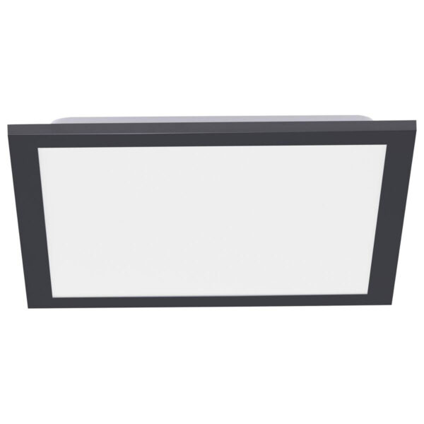 Just Light LED-Deckenpanel FLAT 14754-18 weiß schwarz Metall Kunststoff B/H/T: ca. 29,5x6,5x29,5 cm 1 Brennstellen
