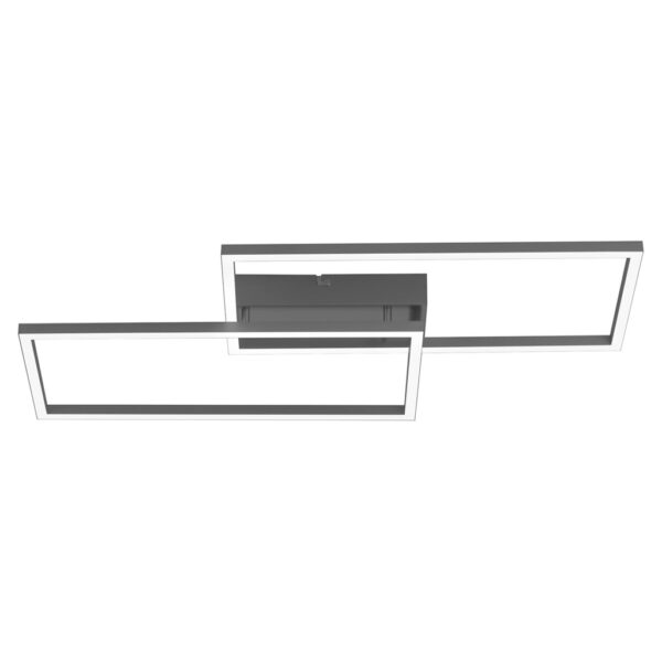 Just Light Deckenleuchte Iven schwarz Alu Kunststoff B/H/L: ca. 33x7x61 cm Just Light Deckenleuchte Iven schwarz Alu Kunststoff B/H/L: ca. 33x7x61 cm