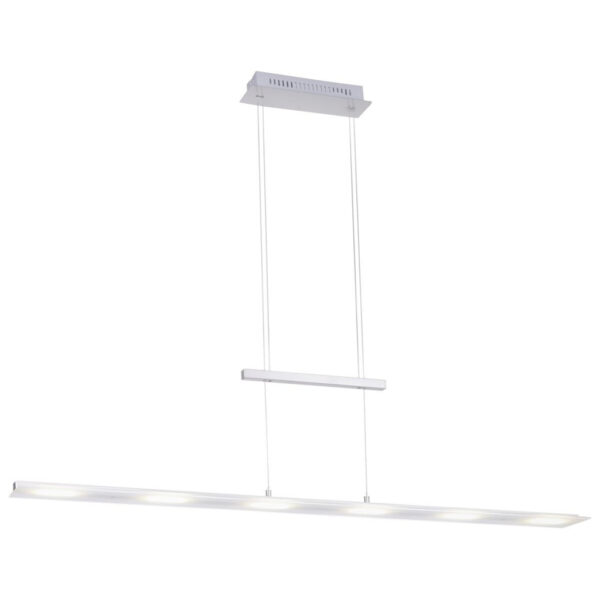 Just Light Pendelleuchte 15880-55 Nele
silber Metall Kunststoff B/H/T: ca. 130x150x12 cm