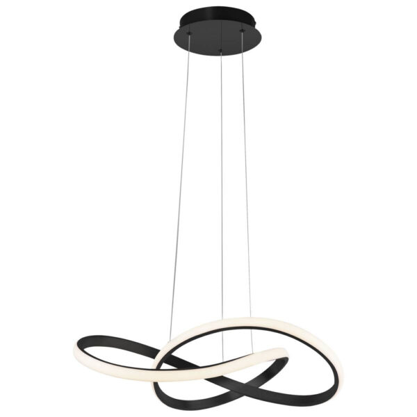 Just Light LED-Pendelleuchte MARIA 15402-18
schwarz Aluminium Gummi H/D: ca. 120x57 cm 1 Brennstellen