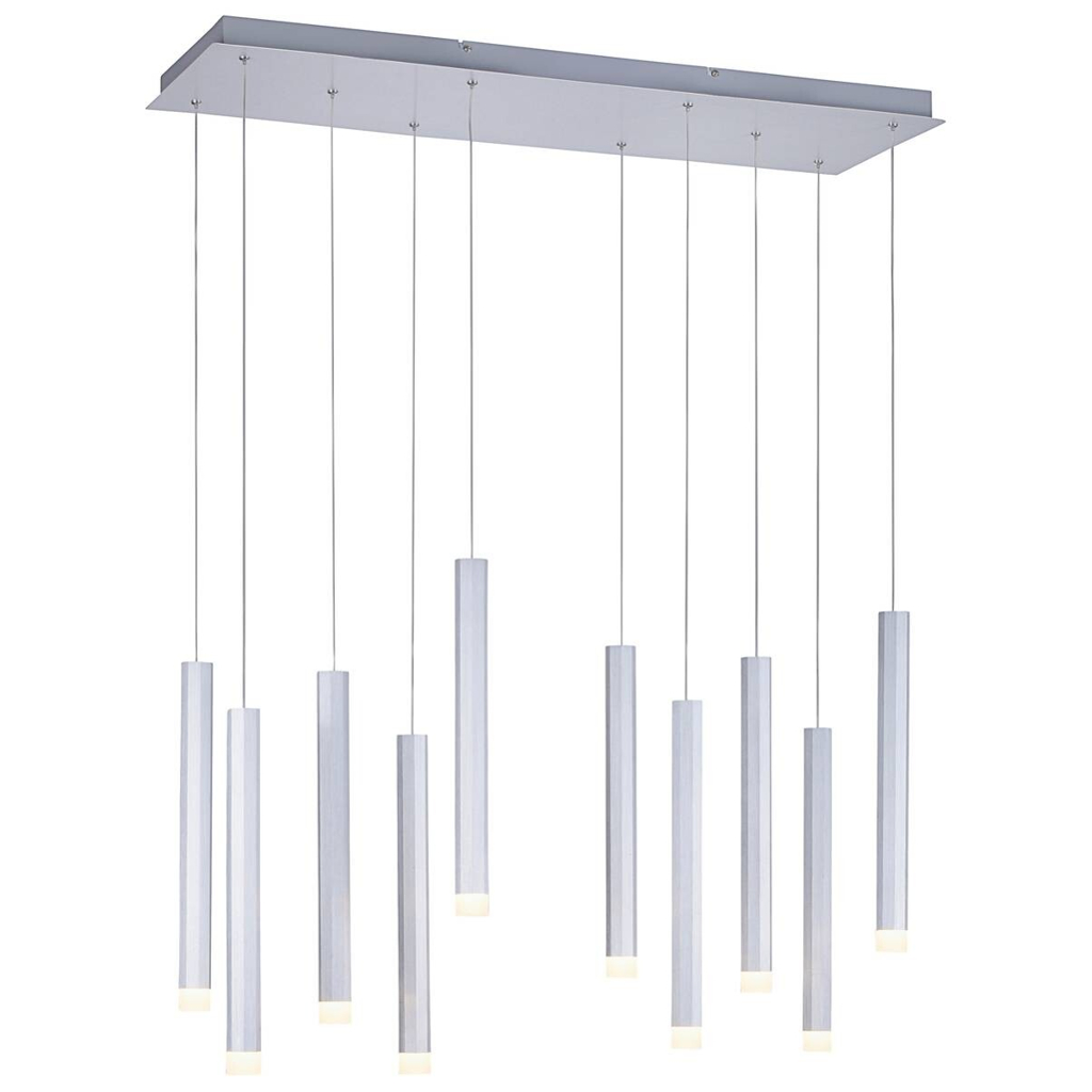 Just Light LED-Pendelleuchte BRUNO 15206-95
Alu Eisen Aluminium B/H/T: ca. 89x120x30 cm 10 Brennstellen
