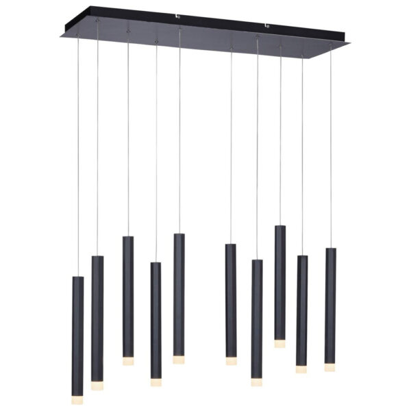 4043689979874 Just Light LED-Pendelleuchte BRUNO 15206-18
schwarz Aluminium Eisen B/H/T: ca. 89x120x30 cm 10 Brennstellen