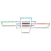 Just Light LED-Deckenleuchte FELIX60 14637-55 stahlfarbig weiß Kunststoff Stahl B/H/T: ca. 101x6,9x71 cm 2 Brennstellen Just Light LED-Deckenleuchte FELIX60 14637-55 stahlfarbig weiß Kunststoff Stahl B/H/T: ca. 101x6,9x71 cm 2 Brennstellen