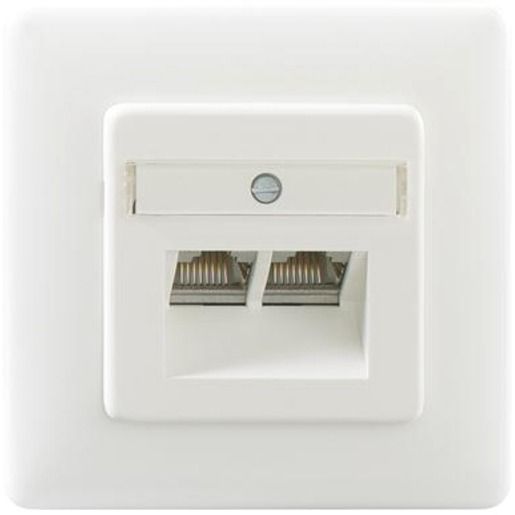 4043921660218-1 Rutenbeck DATENDOSE KAT6 2XRJ45 RAL9010 / RUTENB N138112070 KOMPAKT N138 112 070