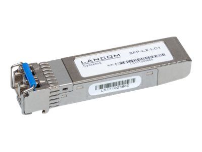 4044144601859-1 Lancom SFP – LX – LC1 – SFP (Mini – GBIC) – Transceiver – Modul – GigE – 1000Base – LX – LC Single – Modus – bis zu 10 km – 1310 nm (Packung mit 10)