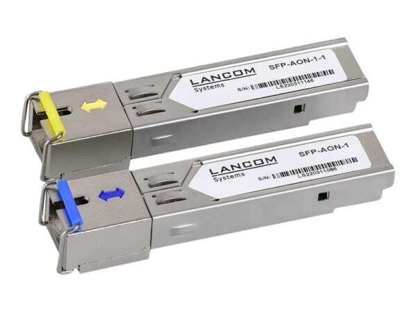 Lancom SFP – BiDi1550 – SC1 – SFP (Mini – GBIC) – Transceiver – Modul – GigE – 1000Base – BX20 – SC/UPC Einzelmodus – bis zu 20 km – 1310 nm / 1550 nm (Packung mit 2)