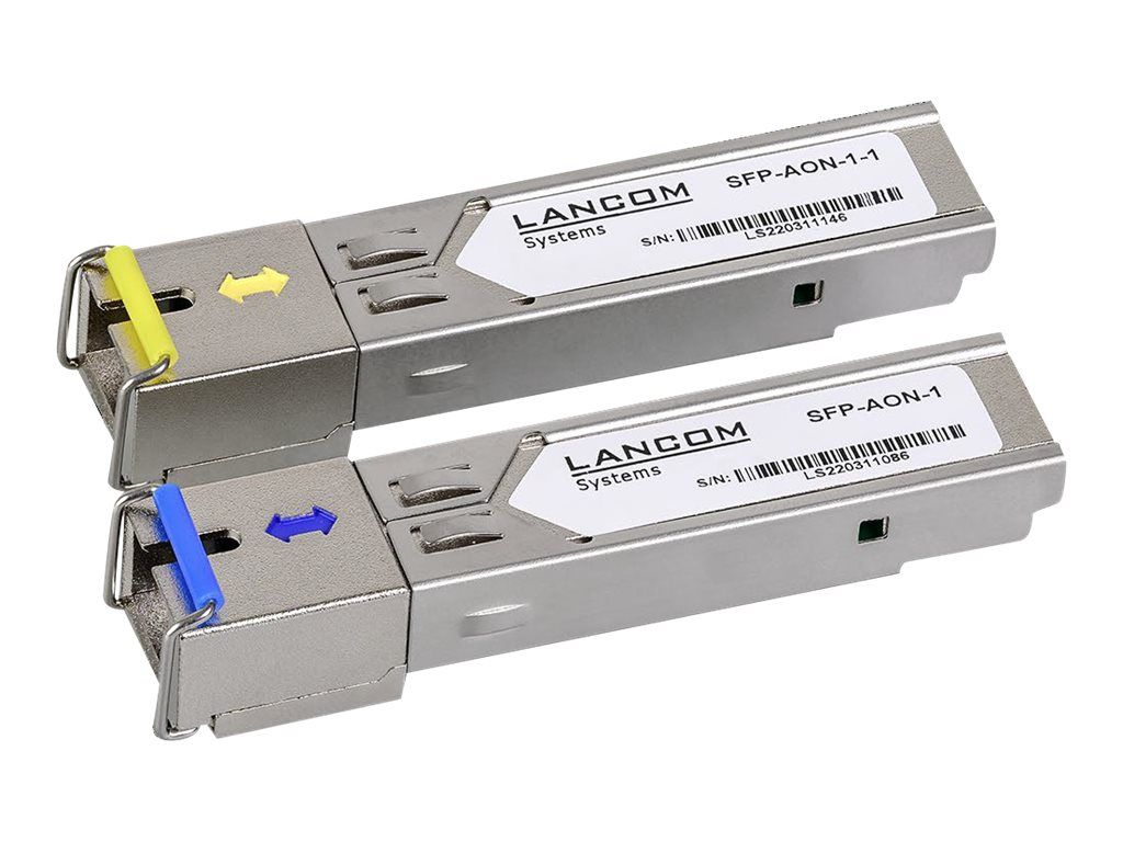 Lancom SFP – BiDi1550 – SC1 – SFP (Mini – GBIC) – Transceiver – Modul – GigE – 1000Base – BX20 – SC/UPC Einzelmodus – bis zu 20 km – 1310 nm / 1550 nm (Packung mit 2)