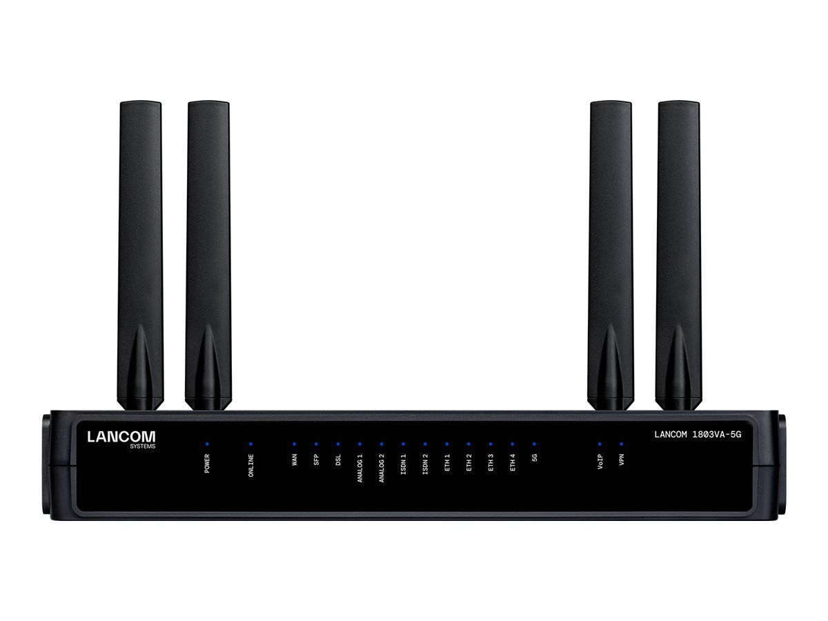 Lancom SD – WAN VoIP Gateway mit VDSL2/ADSL2+ – Modem Annex A/B/J/M 1x SFP/TP WAN – Eth – Gateway – IPSec