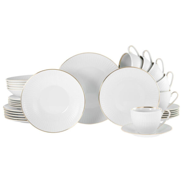 CreaTable Kombiservice Valencia gold Porzellan 30 tlg CreaTable Kombiservice Valencia gold Porzellan 30 tlg