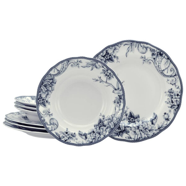 CreaTable Tafelservice Adelaide Blau blau Porzellan 8 tlg
