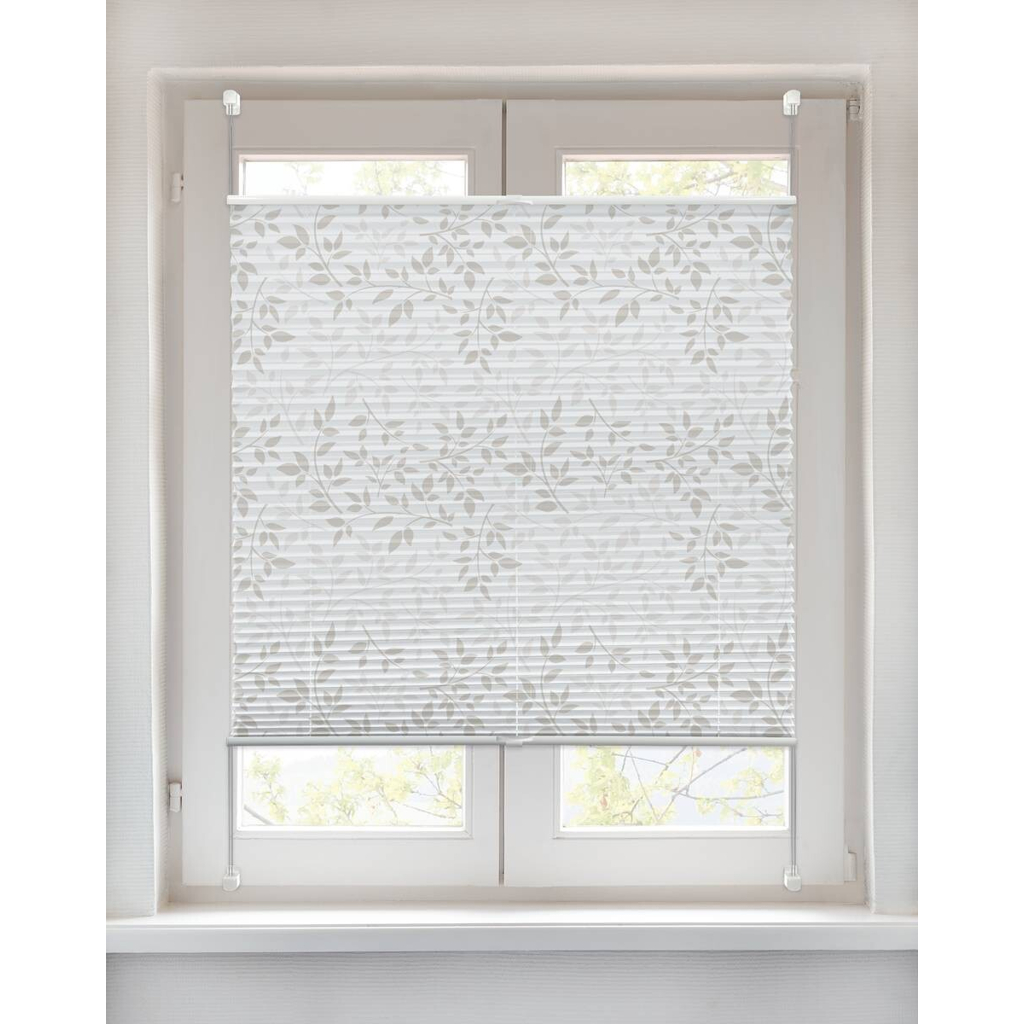 Spannplissee Blätter
taupe B/L: ca. 90×220 cm