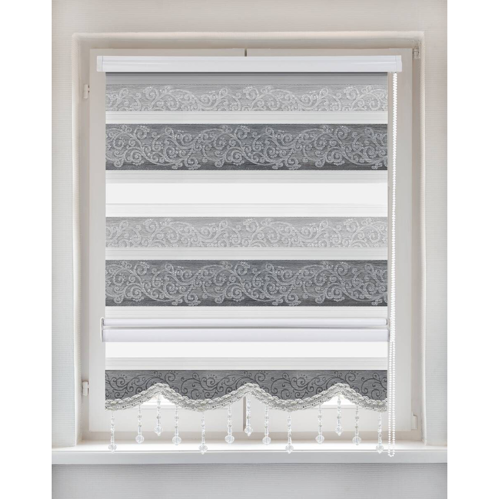 Doppelrollo Djerba
silber B/L: ca. 120×160 cm