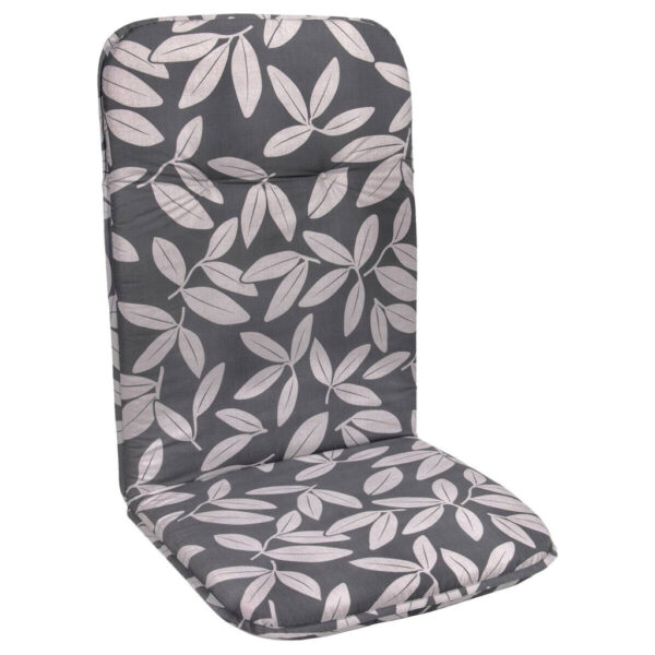 Neutral Auflage Floral grau Polyester B/H/L: ca. 50x5x116 cm