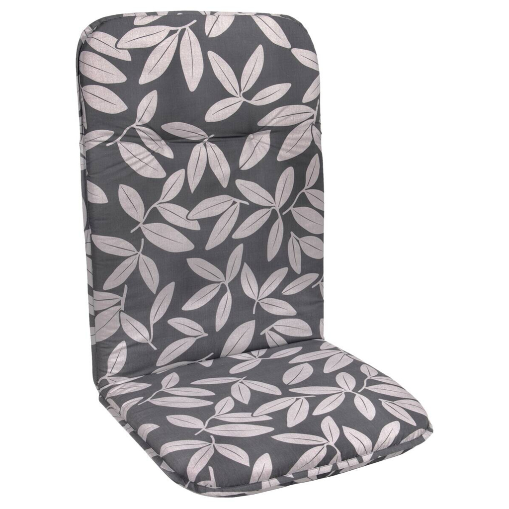 Neutral Auflage Floral grau Polyester B/H/L: ca. 50x5x116 cm
