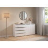 POCO Kommode Aldono Deluxe Alpinweiß B/H/T: ca. 160x81x42 cm