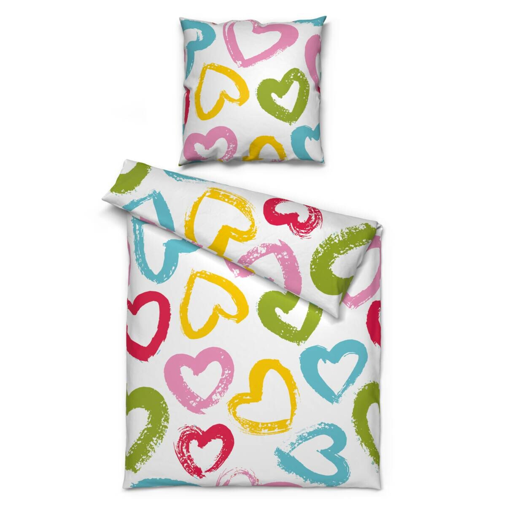 POCO Microfaser Bettwäsche multicolor Polyester B/L: ca. 135x200 cm
