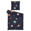 POCO Microfaser Bettwäsche dunkelblau Polyester B/L: ca. 135x200 cm