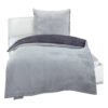 POCO Microfaser Bettwäsche Cashmere touch silber Polyester B/L: ca. 135x200 cm