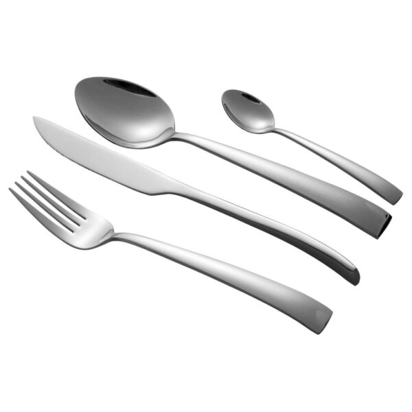 SCHÄFER Besteckset Metallic Silver silber Edelstahl 24 tlg SCHÄFER Besteckset Metallic Silver silber Edelstahl 24 tlg