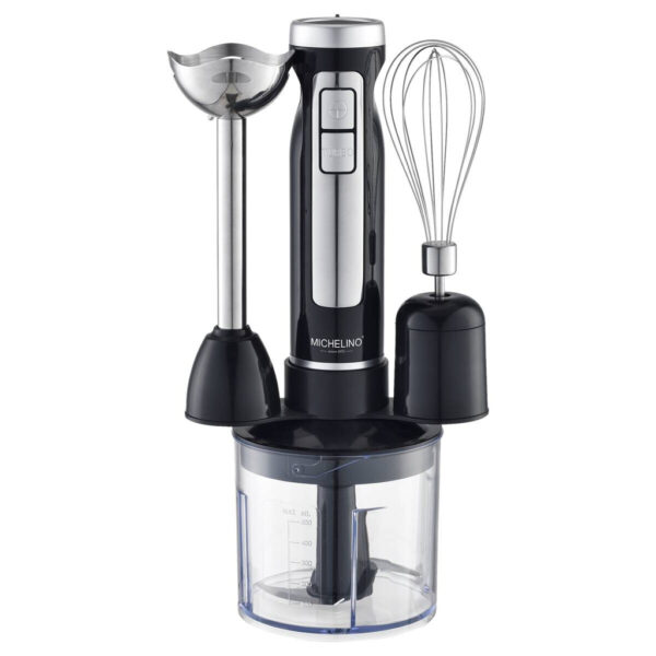 MICHELINO Stabmixer 74447 silber schwarz Edelstahl Kunststoff H/D: ca. 33x33 cm MICHELINO Stabmixer 74447 silber schwarz Edelstahl Kunststoff H/D: ca. 33x33 cm