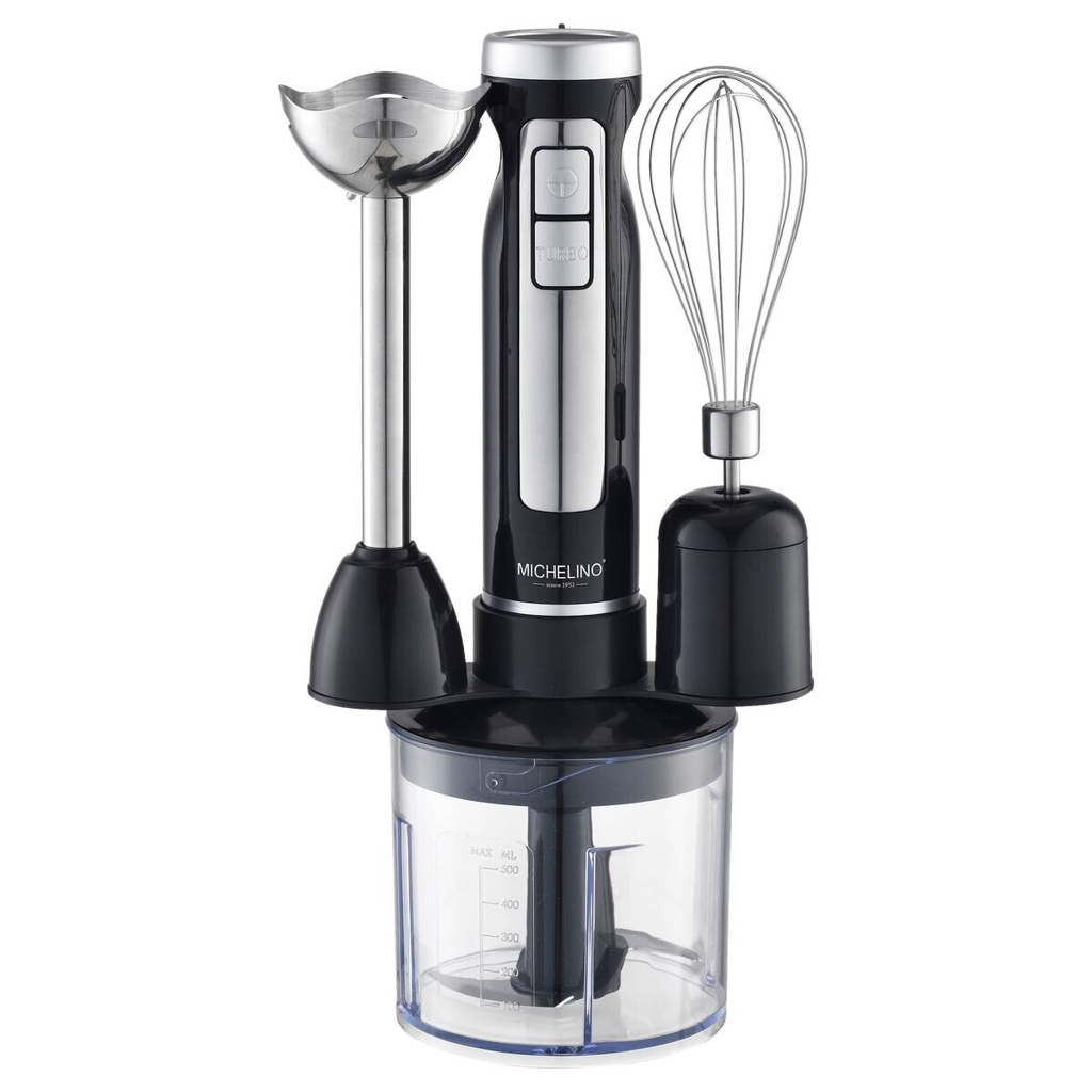 MICHELINO Stabmixer 74447 silber schwarz Edelstahl Kunststoff H/D: ca. 33x33 cm