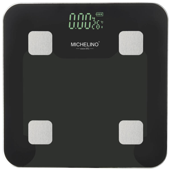 MICHELINO Personenwaage anthrazit Glas B/L: ca. 30x30 cm MICHELINO Personenwaage anthrazit Glas B/L: ca. 30x30 cm