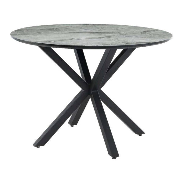POCO Esstisch schwarz grau Marmoroptik B/H/T/D: ca. 110x77x110x110 cm