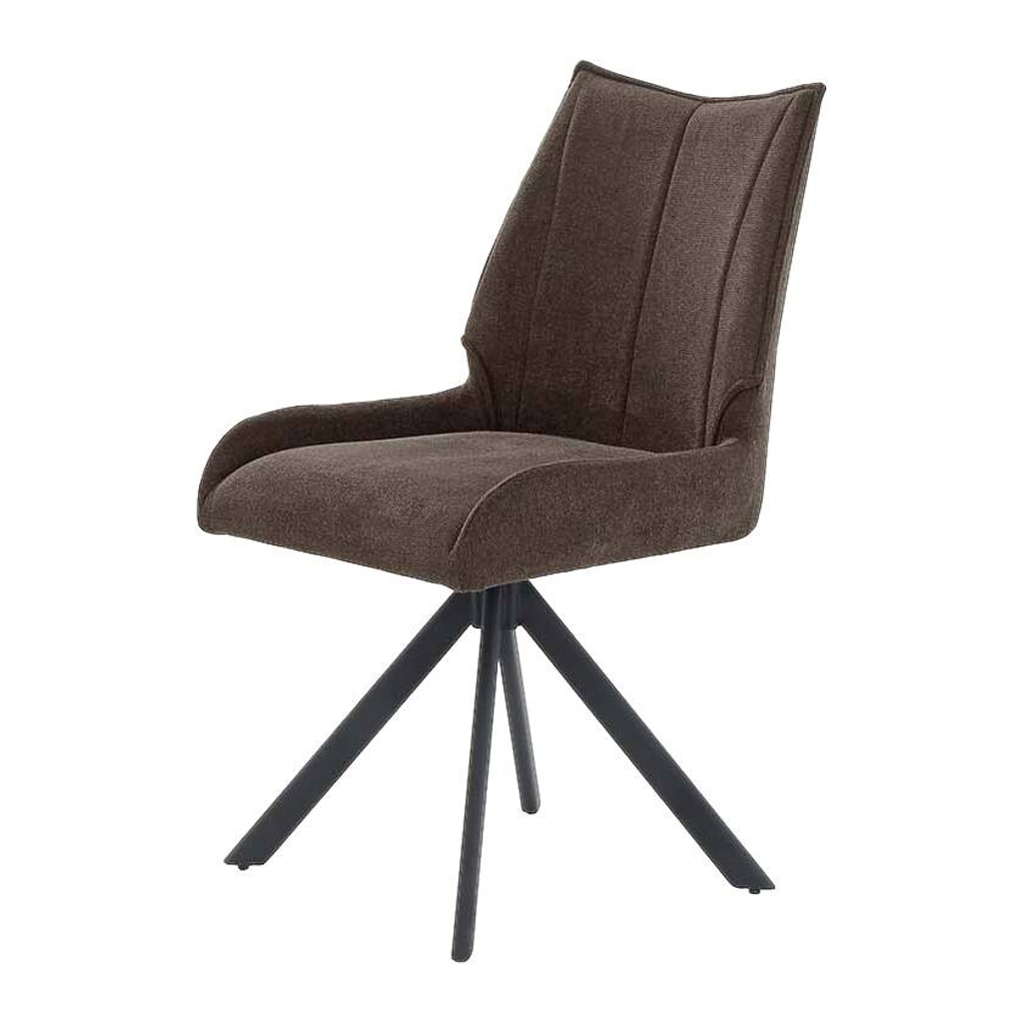 POCO Stuhl braun Webstoff B/H/T: ca. 51x91x59 cm