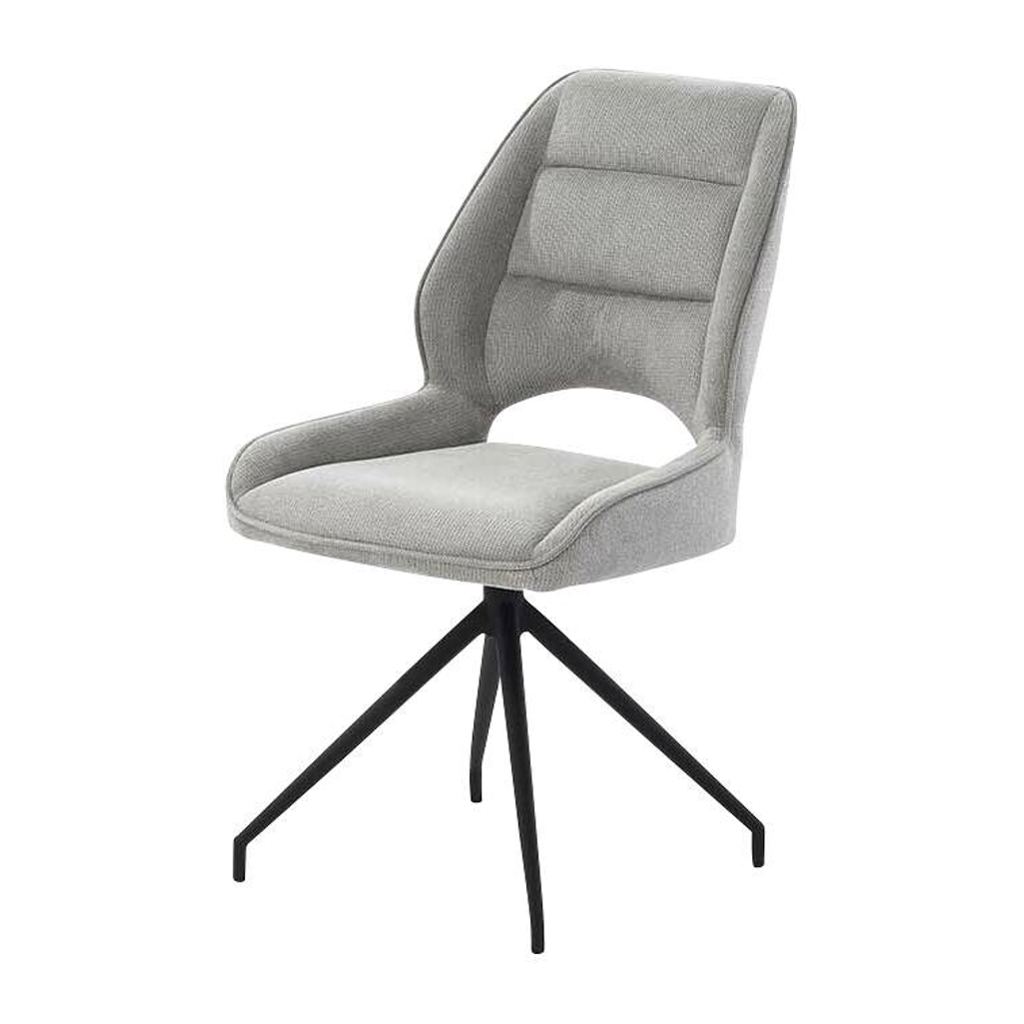 POCO Stuhl hellgrau Microfaser B/H/T: ca. 51x93x62 cm