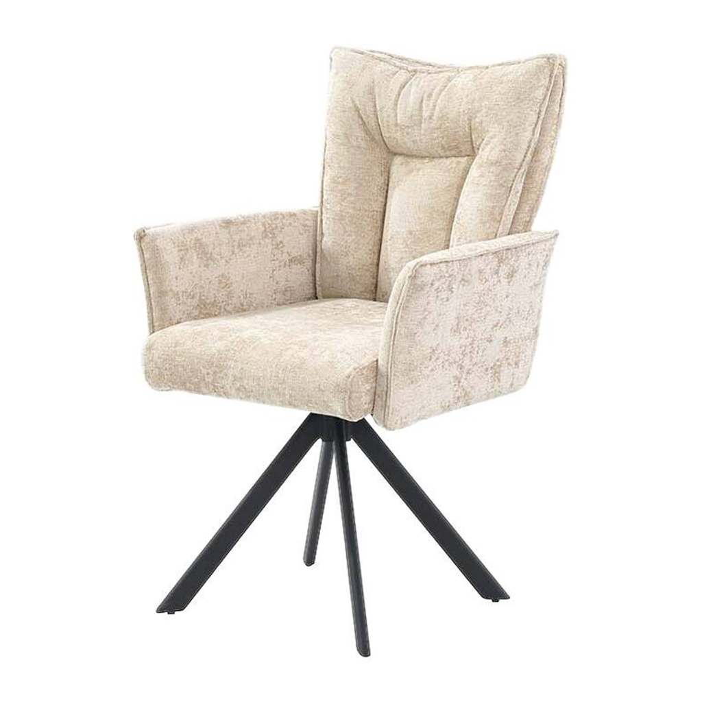 POCO Armlehnstuhl beige Microfaser B/H/T: ca. 61x94x65 cm
