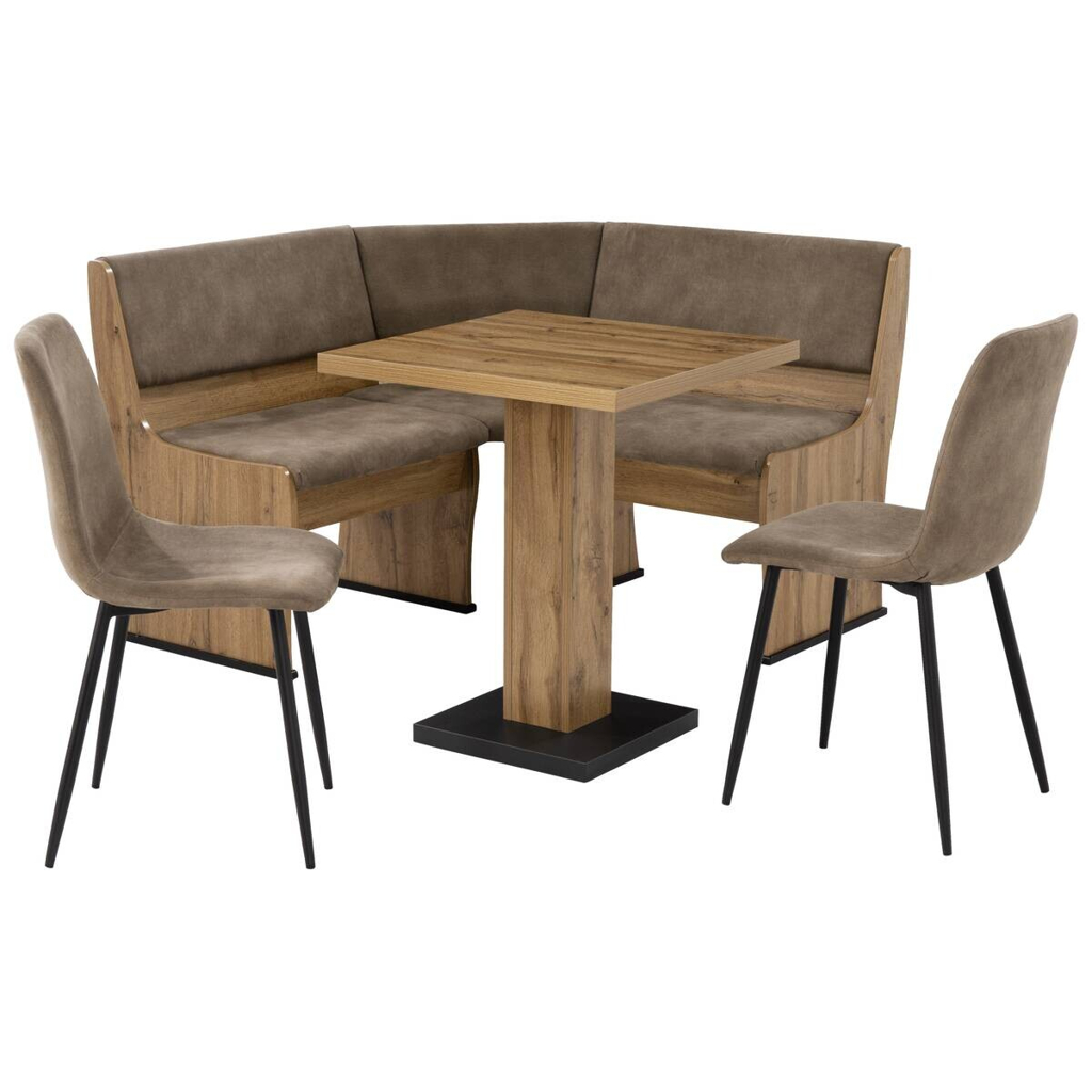POCO Eckbankgruppe Eiche Wild Nachbildung B/H/T: ca. 131x86x131 cm