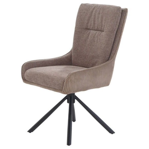 POCO Drehstuhl taupe Webstoff B/H/T: ca. 56x98x65 cm