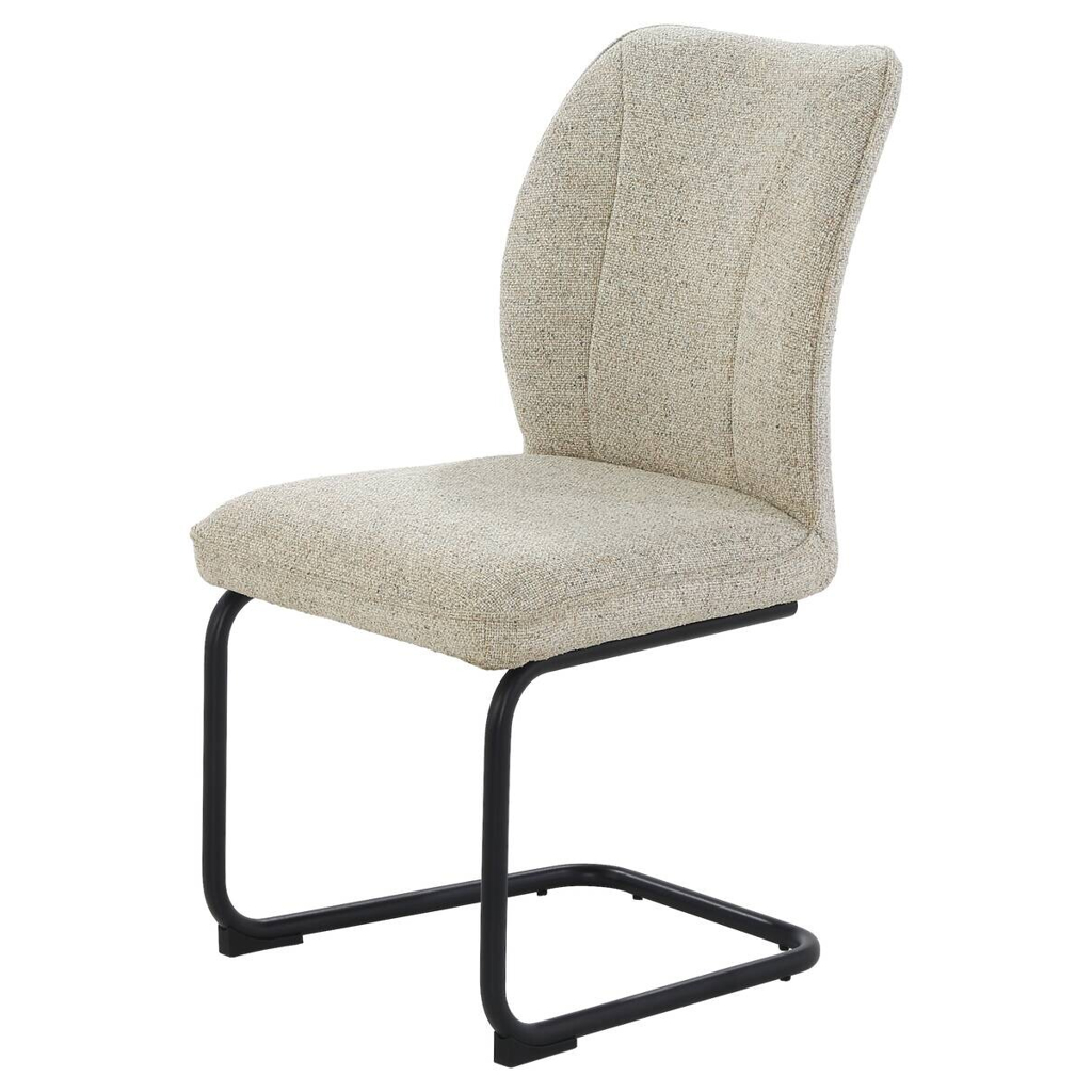 POCO Schwingstuhl beige Webstoff B/H/T: ca. 51x95x66 cm