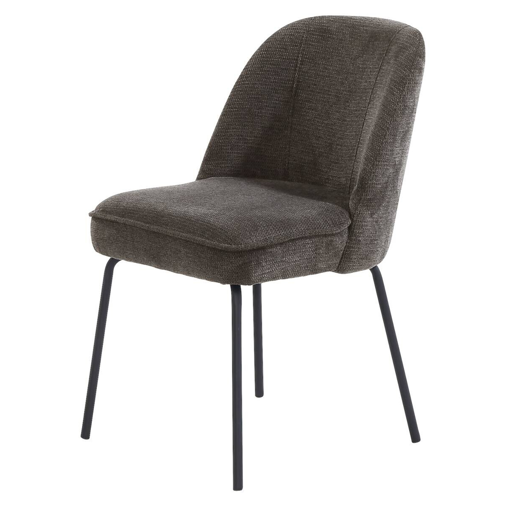 POCO Stuhl dunkelgrau Webstoff B/H/T: ca. 50x83x63 cm