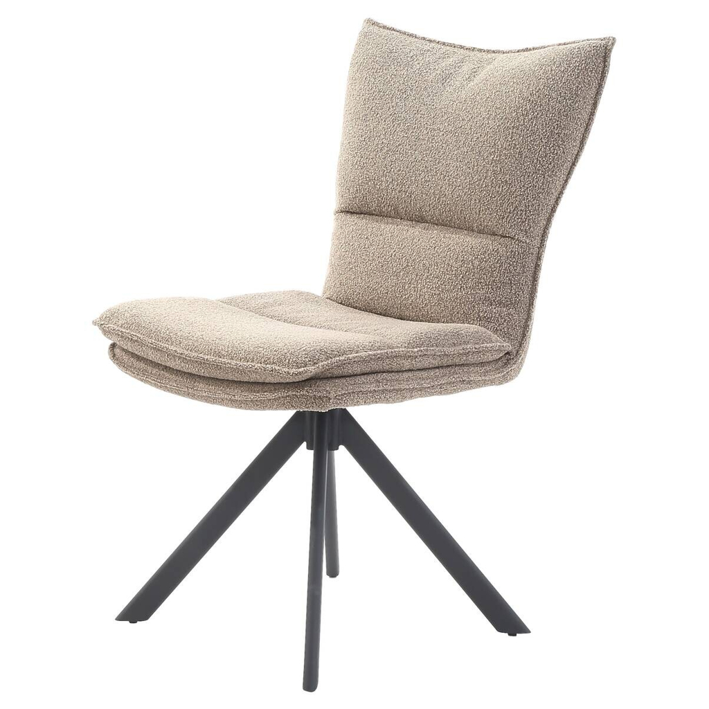 POCO Stuhl beige Webstoff B/H/T: ca. 52x91x61 cm