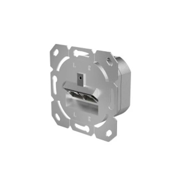 Hama Netzwerkdose, CAT – 6a, 10 Gbit/s, geschirmt, 2 Ports, Unterputz