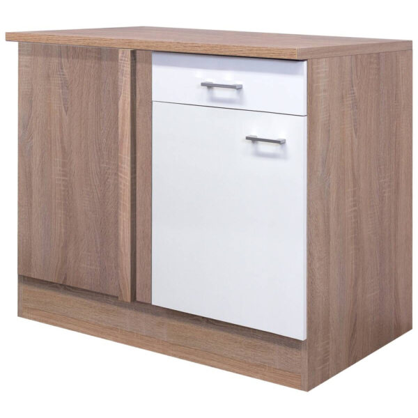 Eckunterschrank Samoa
weiß Eiche Nachbildung B/H/T: ca. 110x85x60 cm