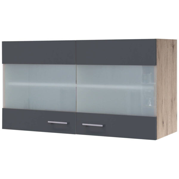 Glashängeschrank Morena
grau matt B/H/T: ca. 100x54,8x32 cm