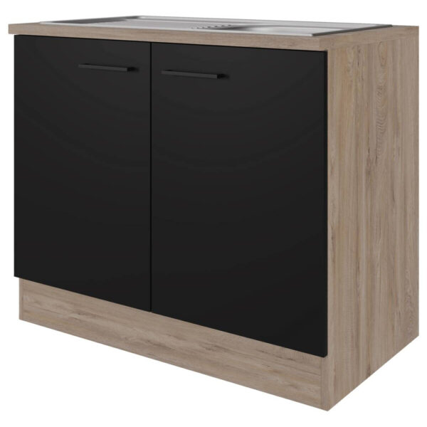 Spülenschrank Capri
schwarz matt B/H/T: ca. 100x85x60 cm