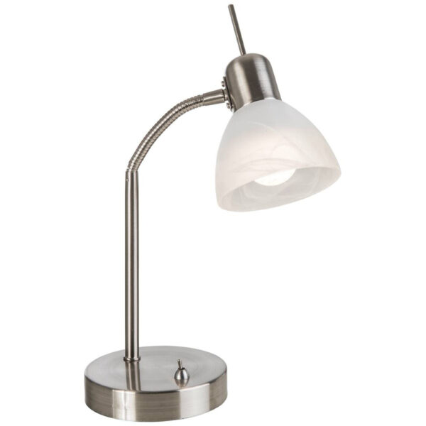 4048194034773 Nowa Tischleuchte 51890101
Chrom warmweiß Metall Glas H/D: ca. 30x20 cm E14 1 Brennstellen
