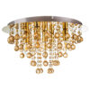 Nowa Deckenleuchte London gold Metall H/D: ca. 26x46 cm E14 5 Brennstellen