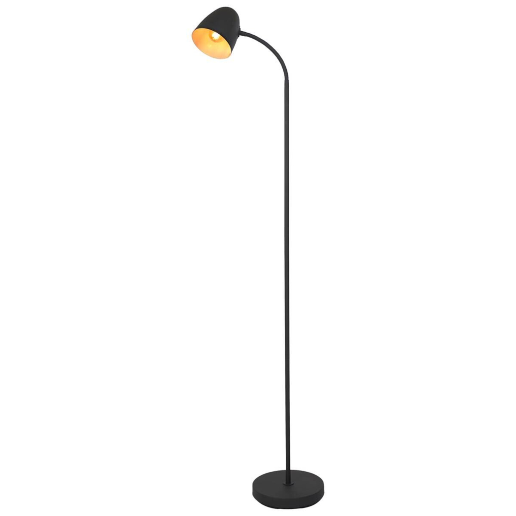 Nowa Stehlampe 40870108
schwarz Metall B/H/T/L: ca. 20x145x20x25 cm E14 1 Brennstellen