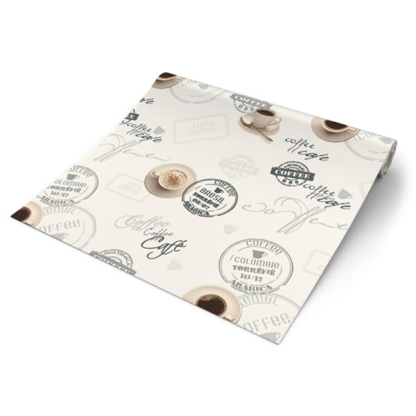 Vinyltapete
Coffee beige B/L: ca. 53x1005 cm