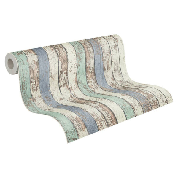 A.S.Creation Vliestapete Elements Holzoptik blau B/L: ca. 53x1005 cm A.S.Creation Vliestapete Elements Holzoptik blau B/L: ca. 53x1005 cm